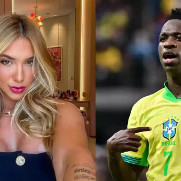 Modelo brasileira expõe conversas íntimas com Vini Jr. em meio ao affair com Virginia.