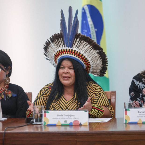 ministra sonia guajajara café com jornalistas.