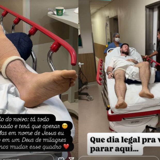 Mesmo após acidente e internação, o “Primo Rico” não perdeu o rebolado durante a semana de votos matrimoniais com Maíra Cardi.