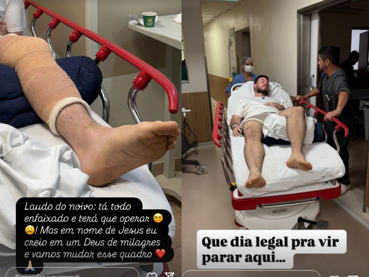 Mesmo após acidente e internação, o “Primo Rico” não perdeu o rebolado durante a semana de votos matrimoniais com Maíra Cardi.