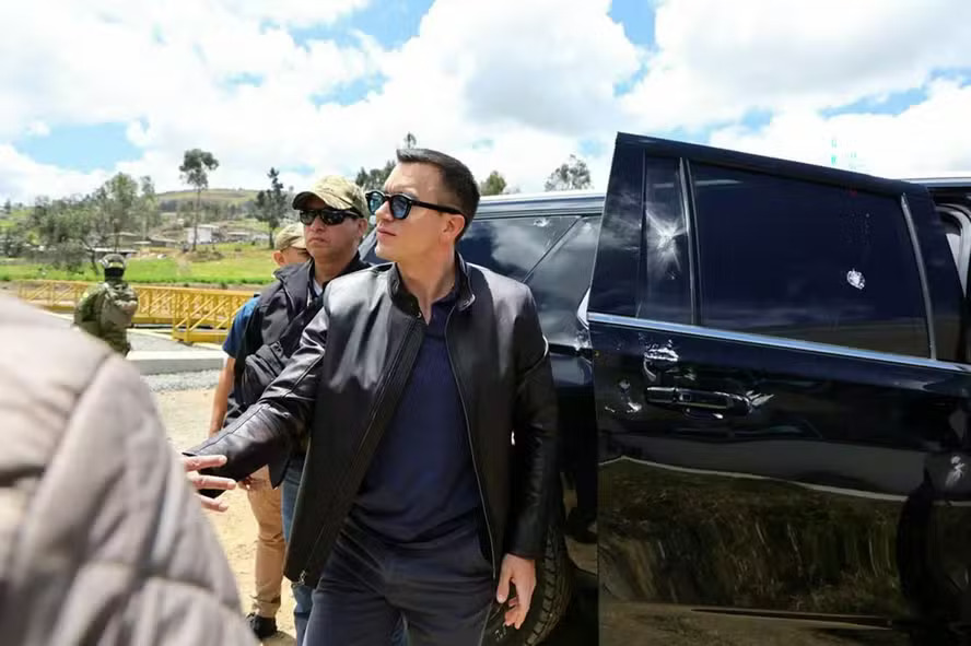 Foto: DIVULGAÇÃO / Presidência do Equador / AFP