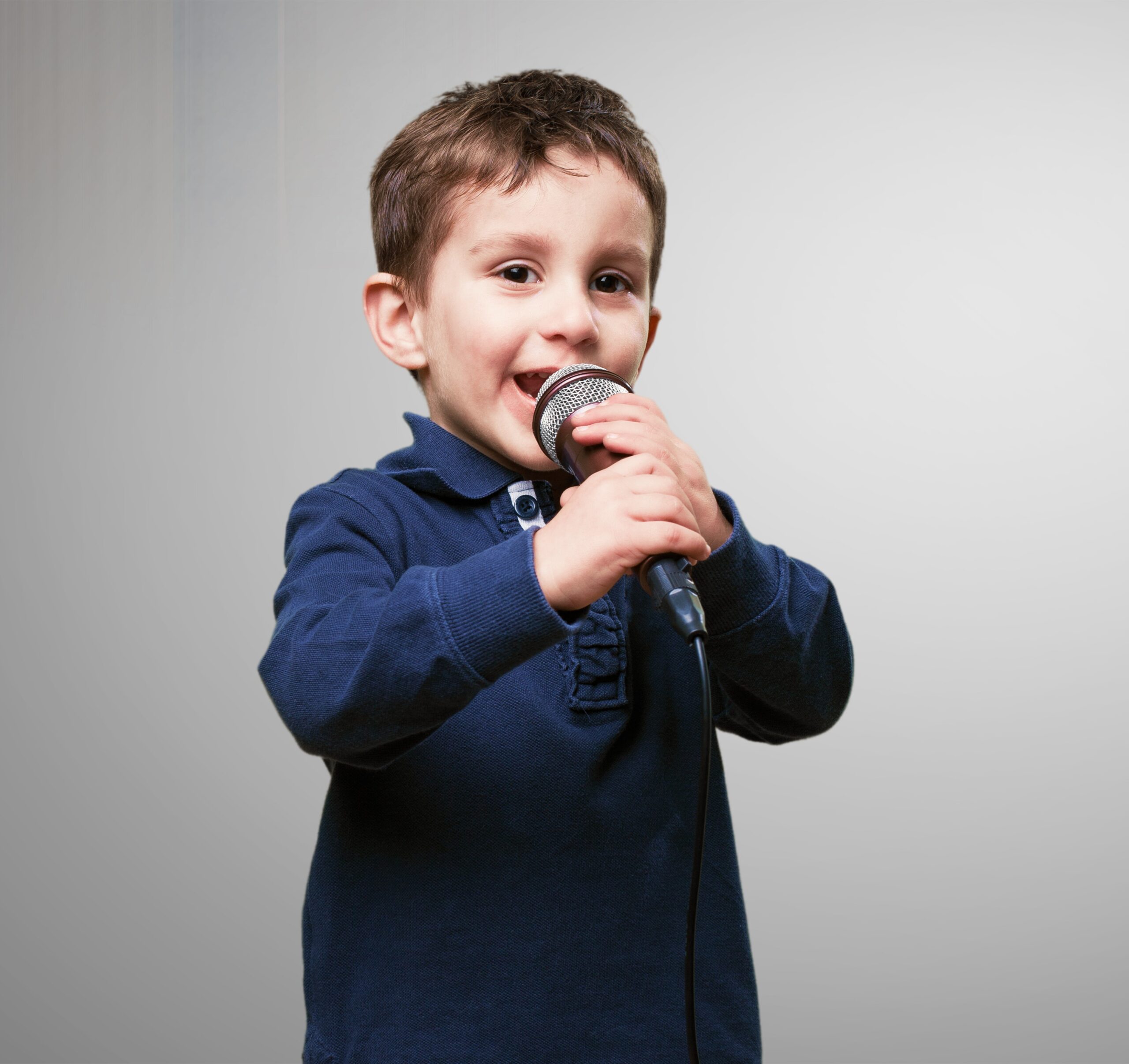 little kid singing