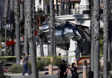 helicopter crashed on pacific coast highway in huntington beach, ca