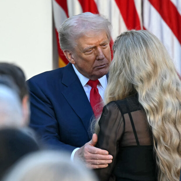 donald trump participates in a medal of freedom ceremony for charlie kirk