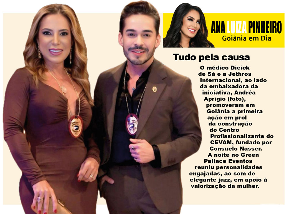 o médico dieick de sá e a jethros internacional, ao lado da embaixadora da iniciativa, andréa aprigio