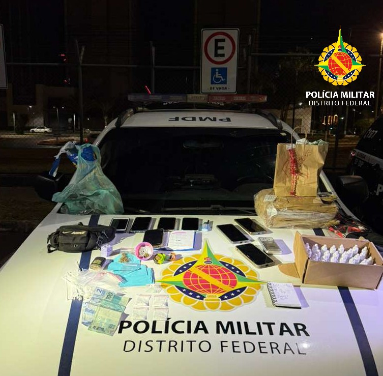 PMDF desmantela esquema de “delivery” de drogas na Asa Norte e prende suspeito de tráfico