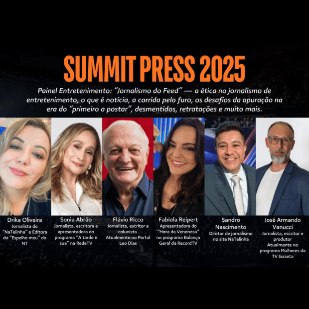 Analice Nicolau anuncia sua participação no Summit Press 2025, o maior evento de comunicação do Brasil. Ao lado de gigantes como Sônia Abrão, Flávio Ricco e representantes da CNN e SBT, ela debaterá o futuro da profissão e a "Comunicação em Estado Líquido". Uma reflexão sobre ética, inovação e o papel do comunicador na era digital.
