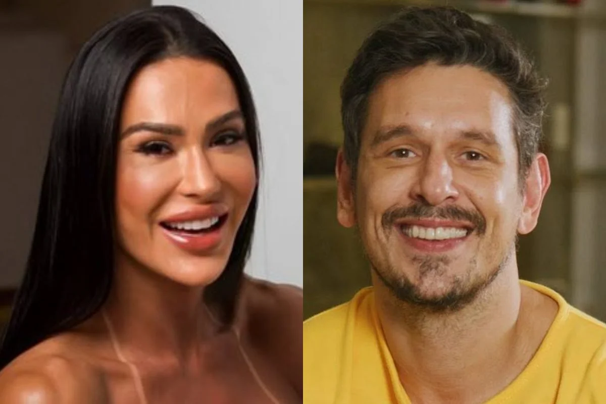 João Vicente tem tesão na barriga de Gracyanne que o convida pra ficar de quatro