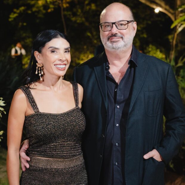 Lucilia dos Anjos com o marido aniversariante Giuseppe Cassano