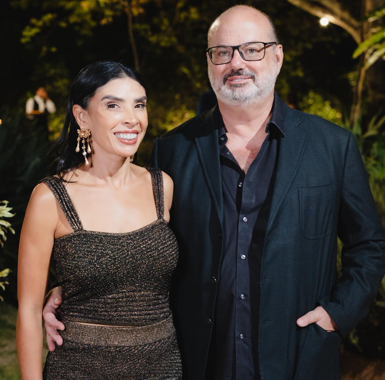 Lucilia dos Anjos com o marido aniversariante Giuseppe Cassano