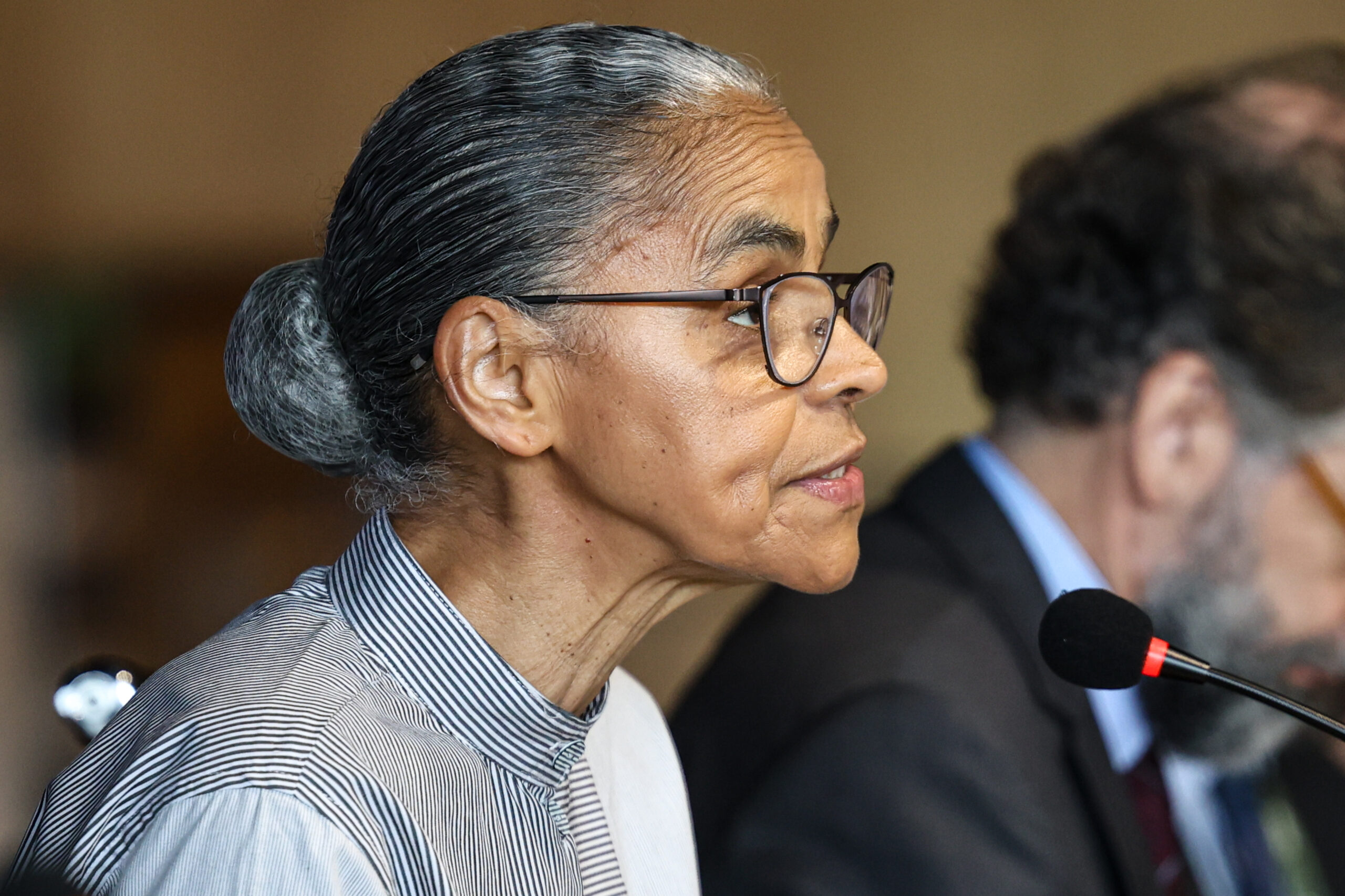 brasília (df), 14/10/2025 a ministra do meio ambiente, marina silva, participa de plenária no segundo dia da pré cop30. foto: marcelo camargo/agência brasil