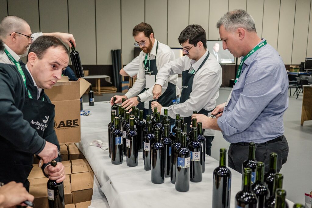 serviço do vinho