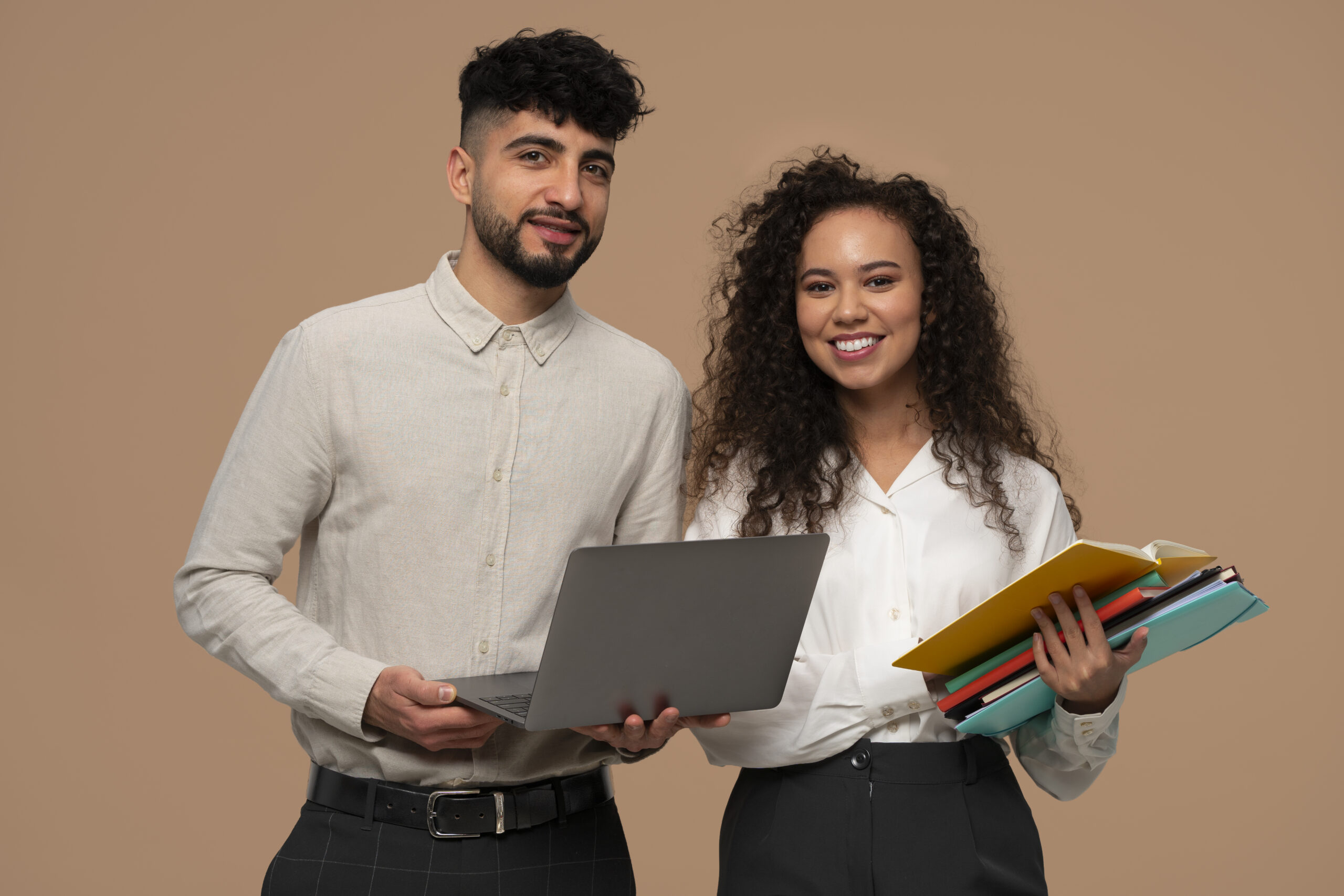 medium shot people with paperwork