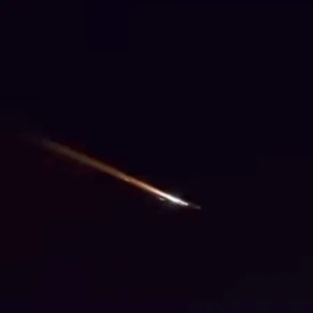 lixo espacial vira bola de fogo em três regiões do país