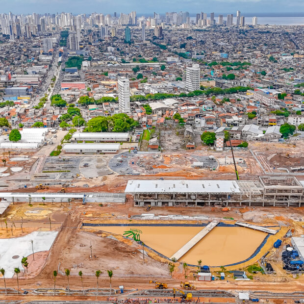 visita às obras do parque da cidade