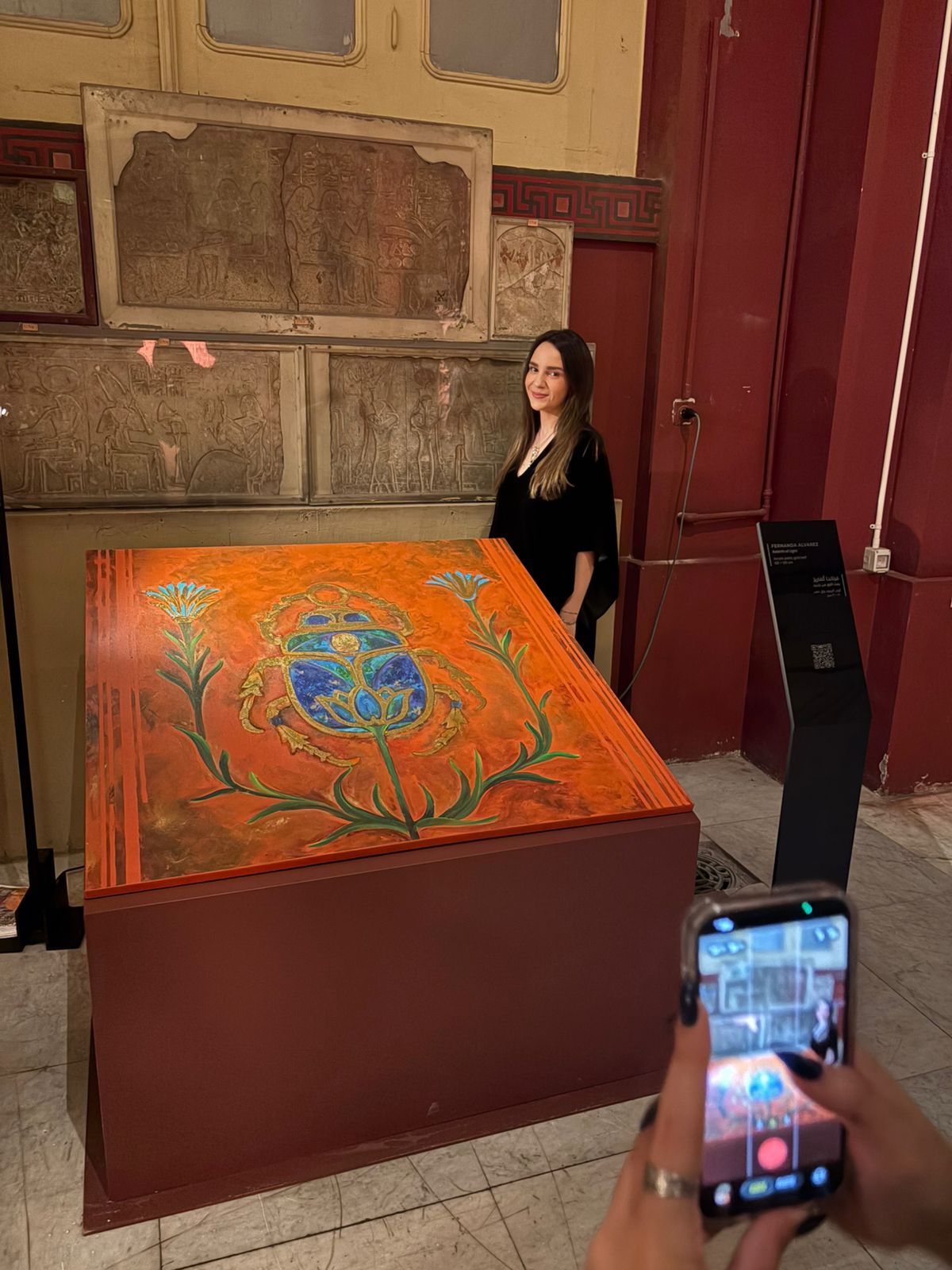 obra de fernanda alvarez exposta no mueu do cairo