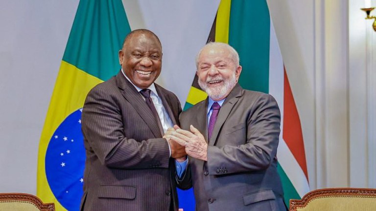Lula e Cyril Ramaphosa