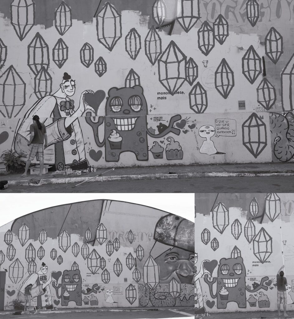 lucas gehre pintura sa empena do espaço cultural 508 sul