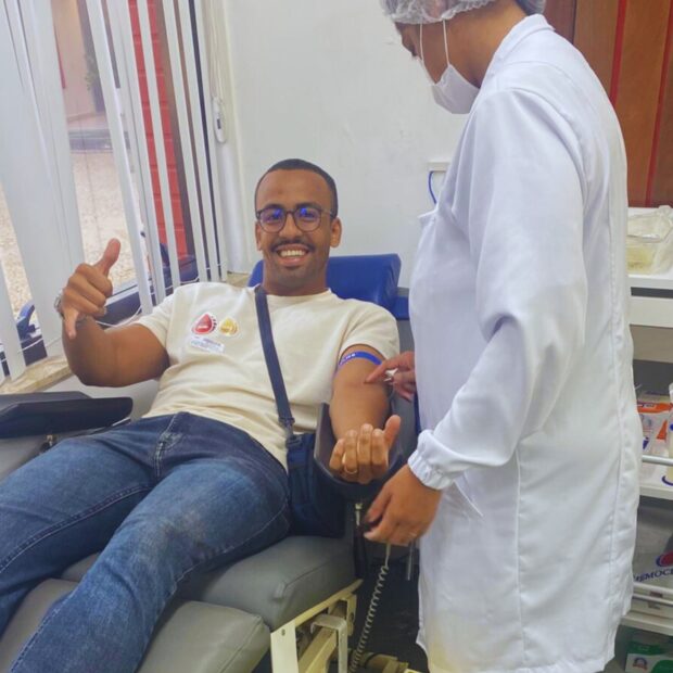 24.11. doação de sangue, iges df. luan cruz doador voluntário
