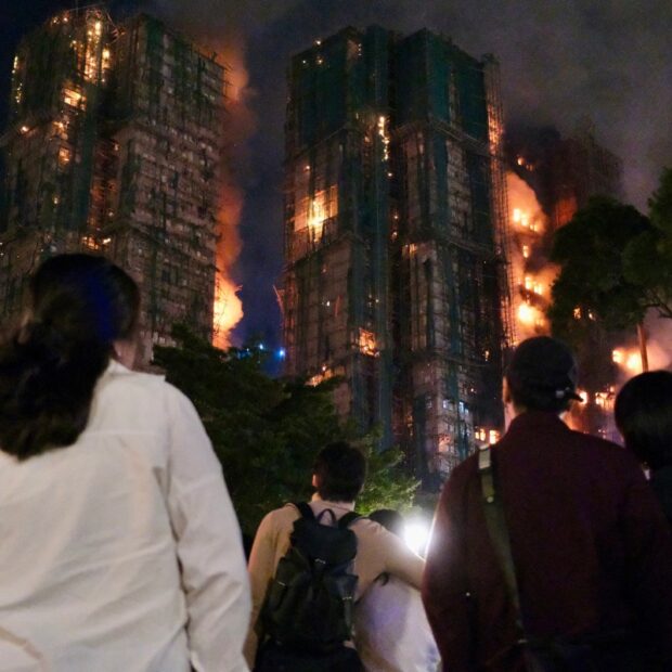 hong kong china fire