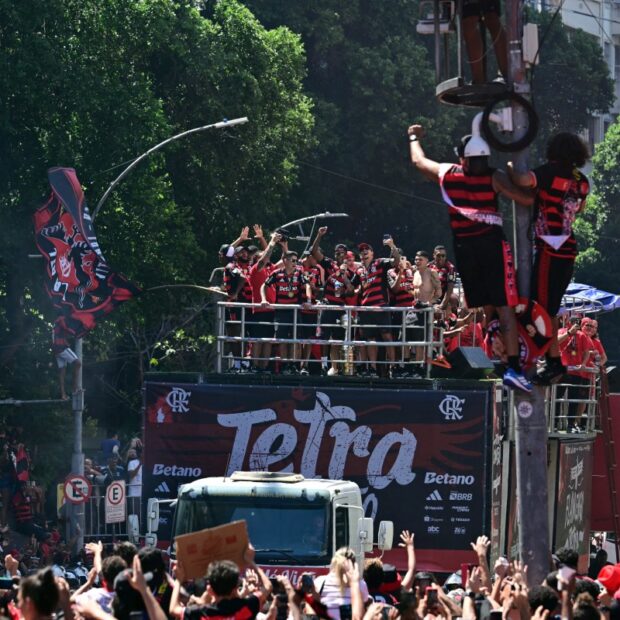 fbl libertadores flamengo celebration