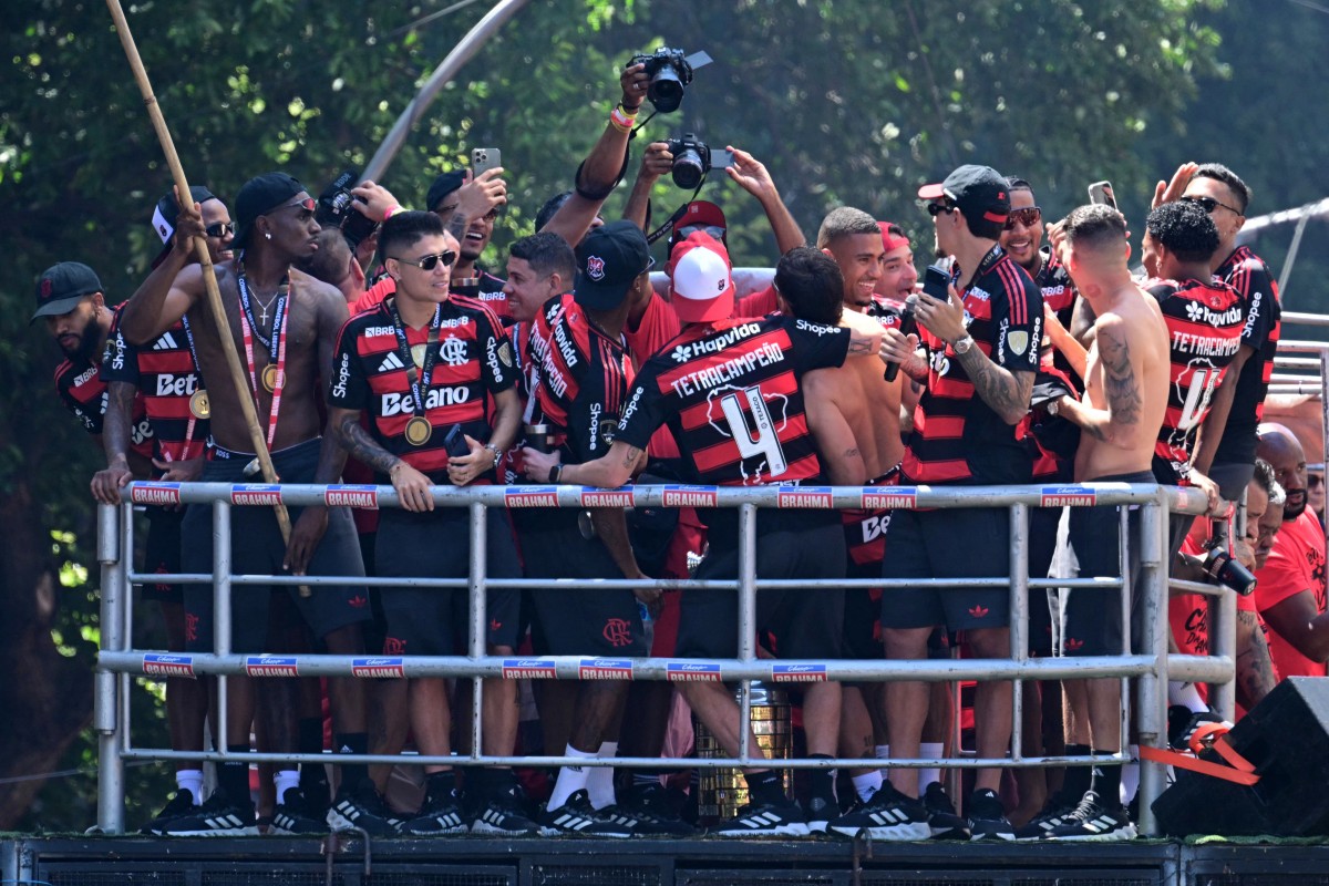 fbl libertadores flamengo celebration