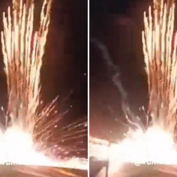 Fogos de artifício atingem público