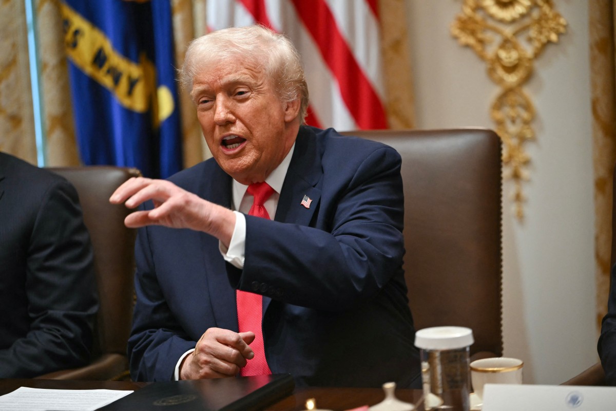 president donald trump participates in a cabinet meeting