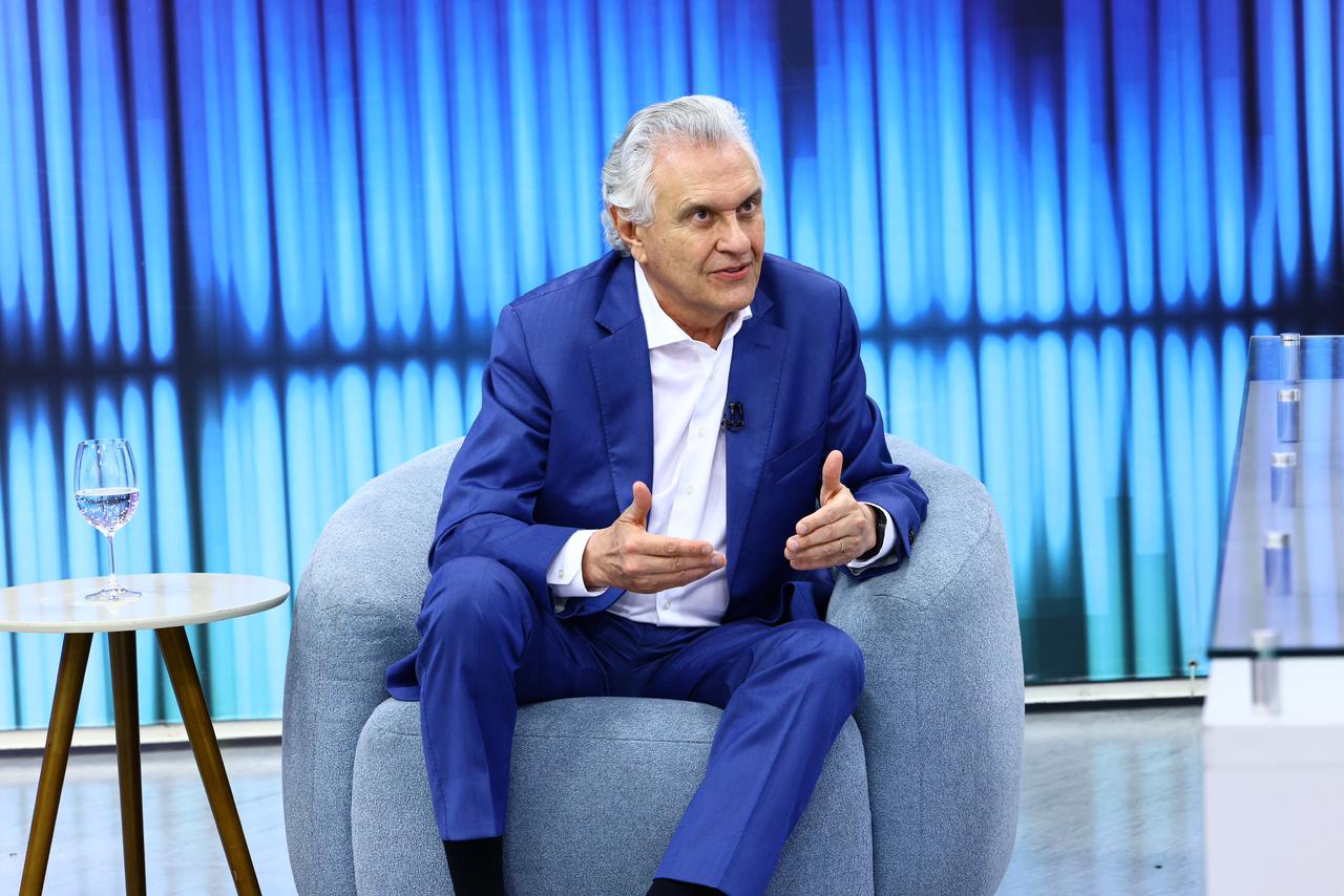 Caiado apresenta, em entrevista, resultados de sua gestão e defende uma eleição que priorize a independência moral - Foto: Adalberto Ruchelle