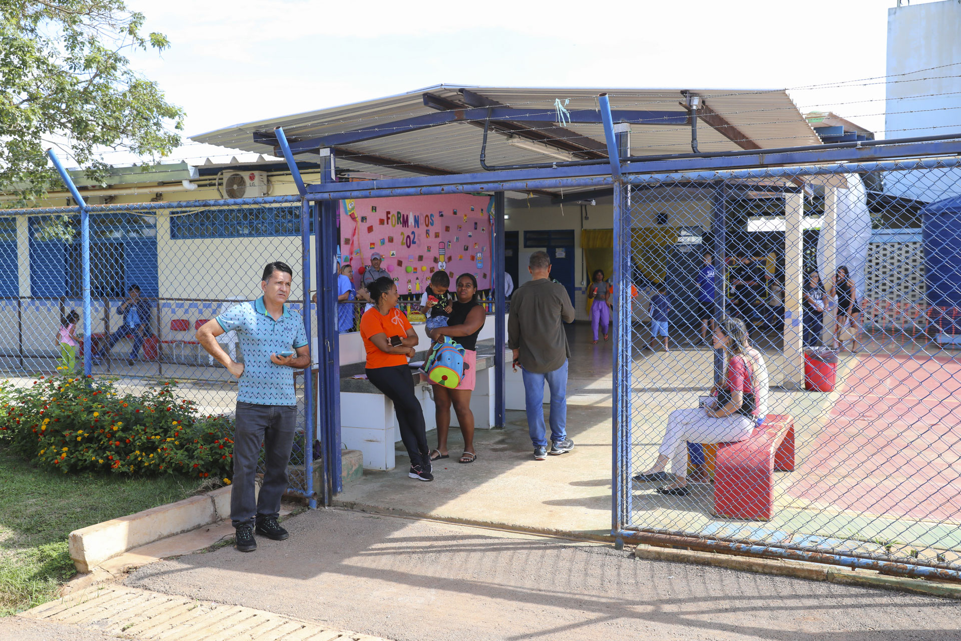 pavimentaçao acesso a escola classe sitio das araucarias