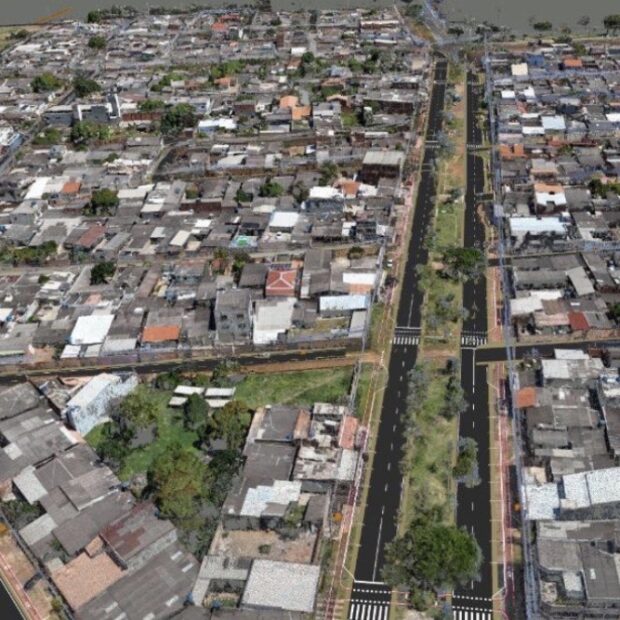 projeto de infraestrutura do pôr do sol