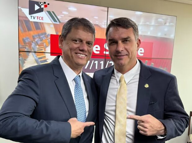 tarcisio e flavio bolsonaro