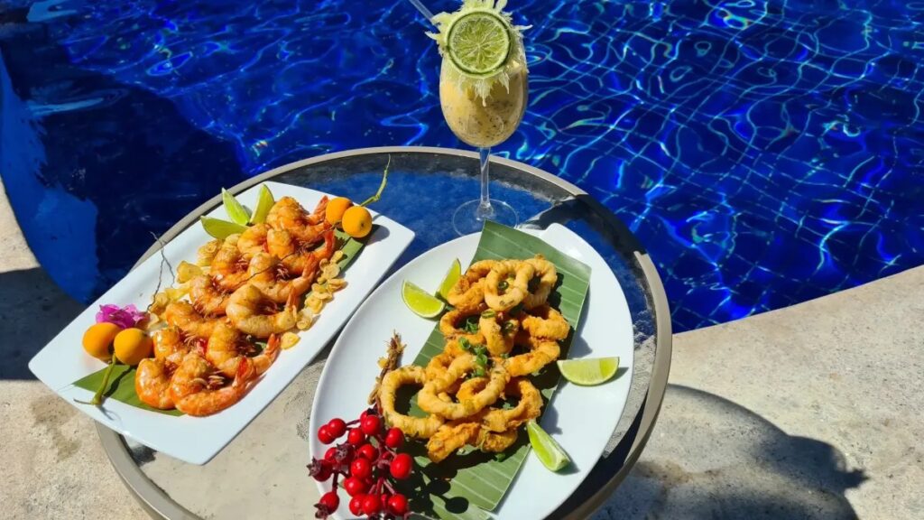 porcoes camarao resort frente ao mar