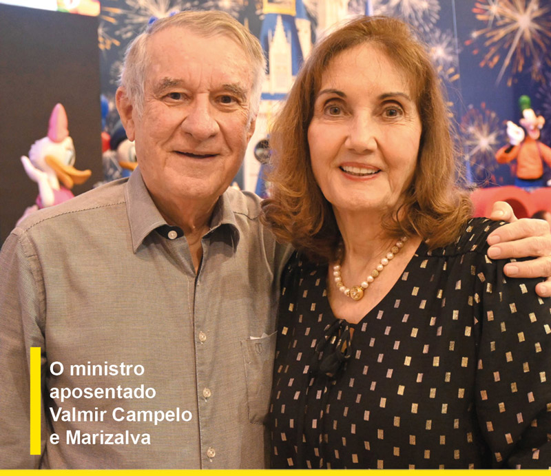 o ministro aposentado valmir campelo e marizalva