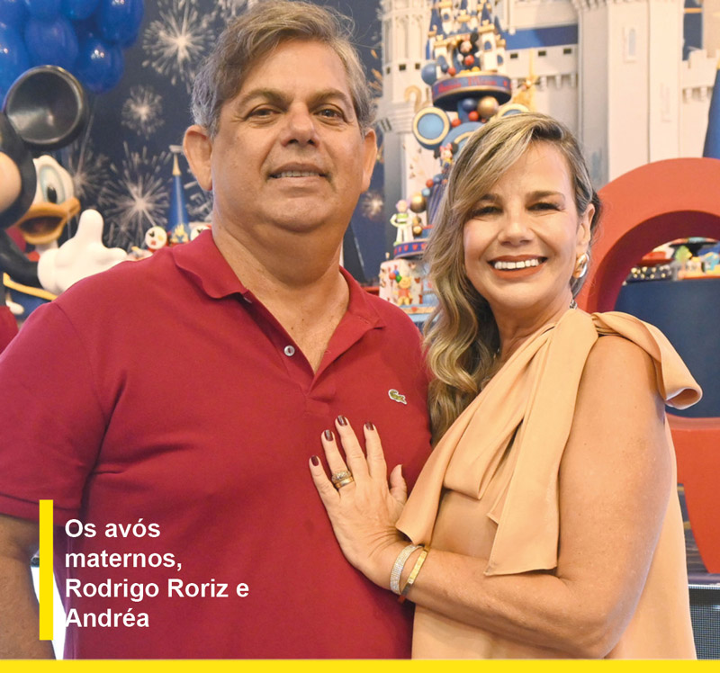 os avós maternos, rodrigo roriz e andréa