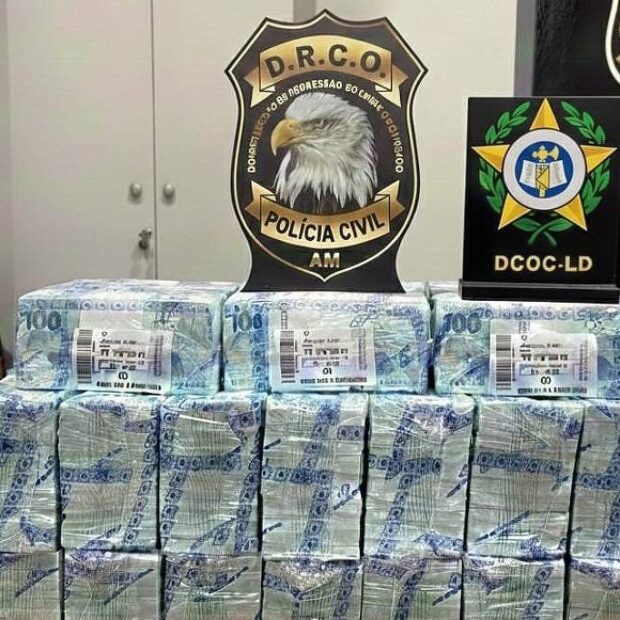 polícia apreende r$ 1,7 milhão de suspeito de representar comando vermelho no am