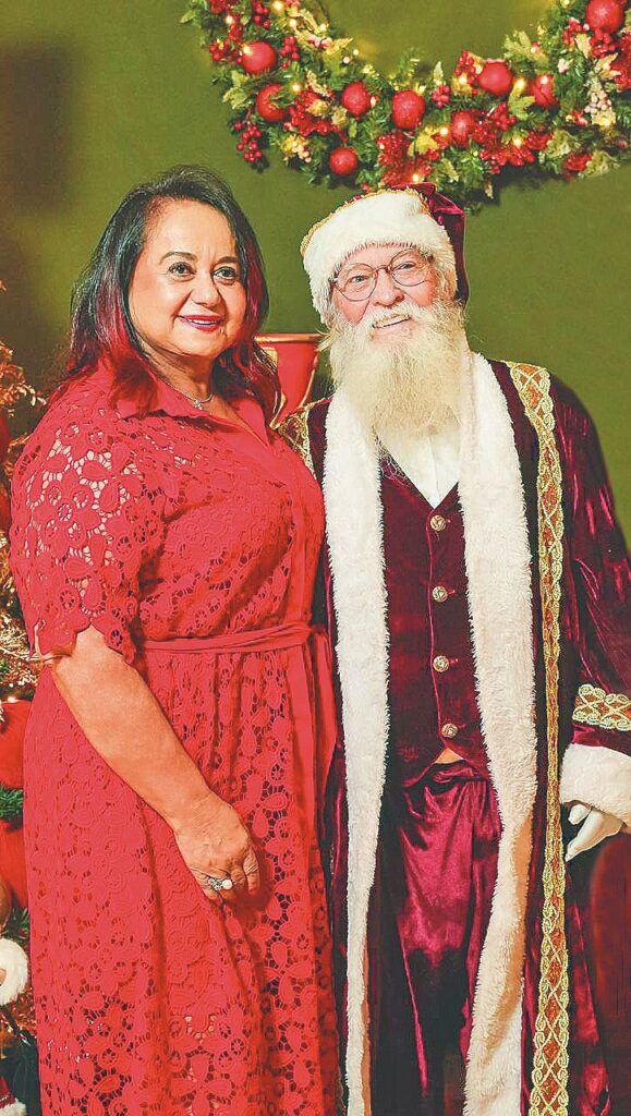 Vandira Peixoto e Papai Noel