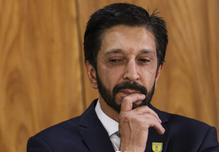 brasília (df), 29/11/2024 o prefeito de são paulo, ricardo nunes, durante cerimônia para assinatura de contratos de financiamento do bndes para infraestrutura e mobilidade urbana de são paulo. foto: marcelo camargo/agência brasil