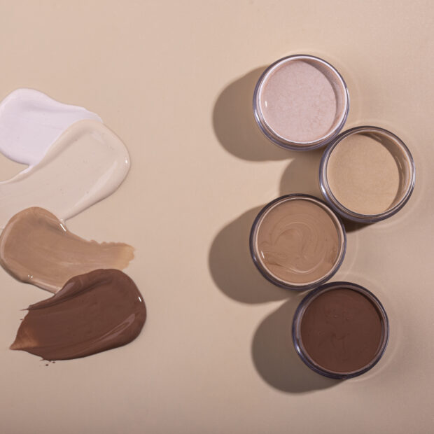 arranjo de conteineres de fundacao de vista superior