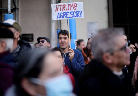 spain venezuela us conflict protest