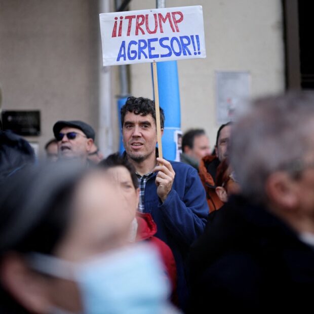spain venezuela us conflict protest