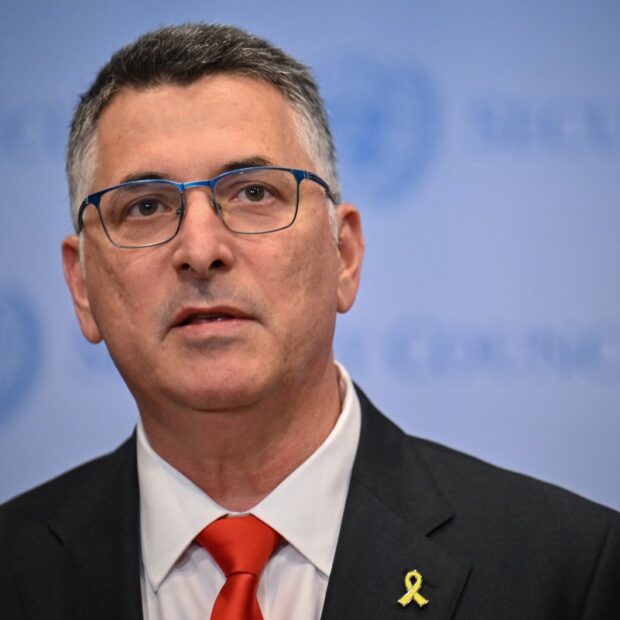 stakeout with israeli foreign minister saar and un ambassador danon ahead of un security council meeting