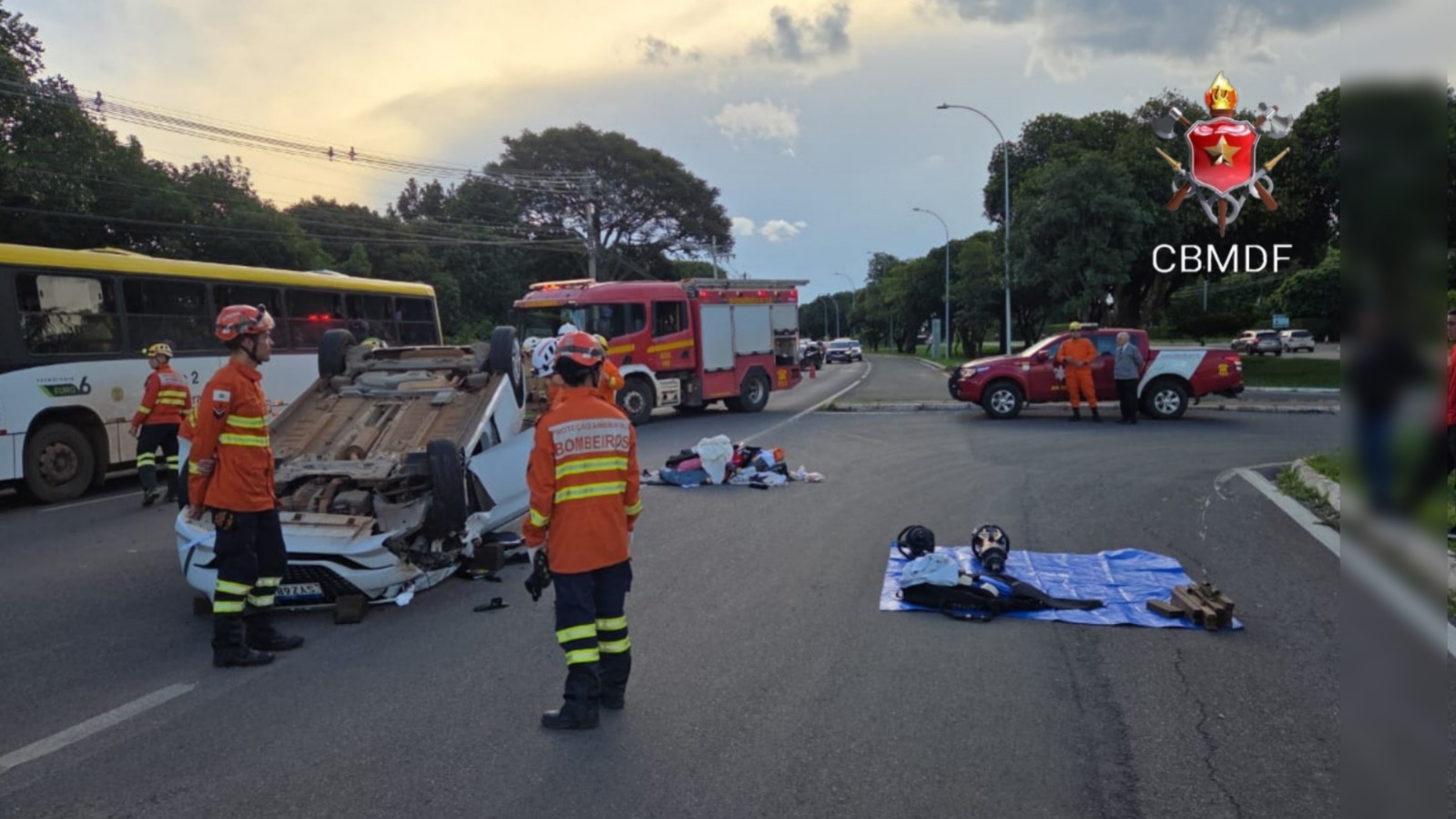 Grave Acidente de Trânsito Mobiliza Bombeiros no Distrito Federal