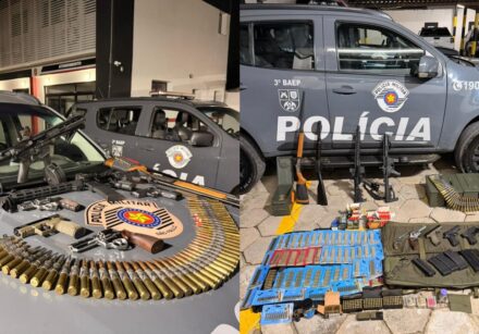 Homem é preso com arsenal de guerra em pousada de Caraguatatuba, no litoral de SP