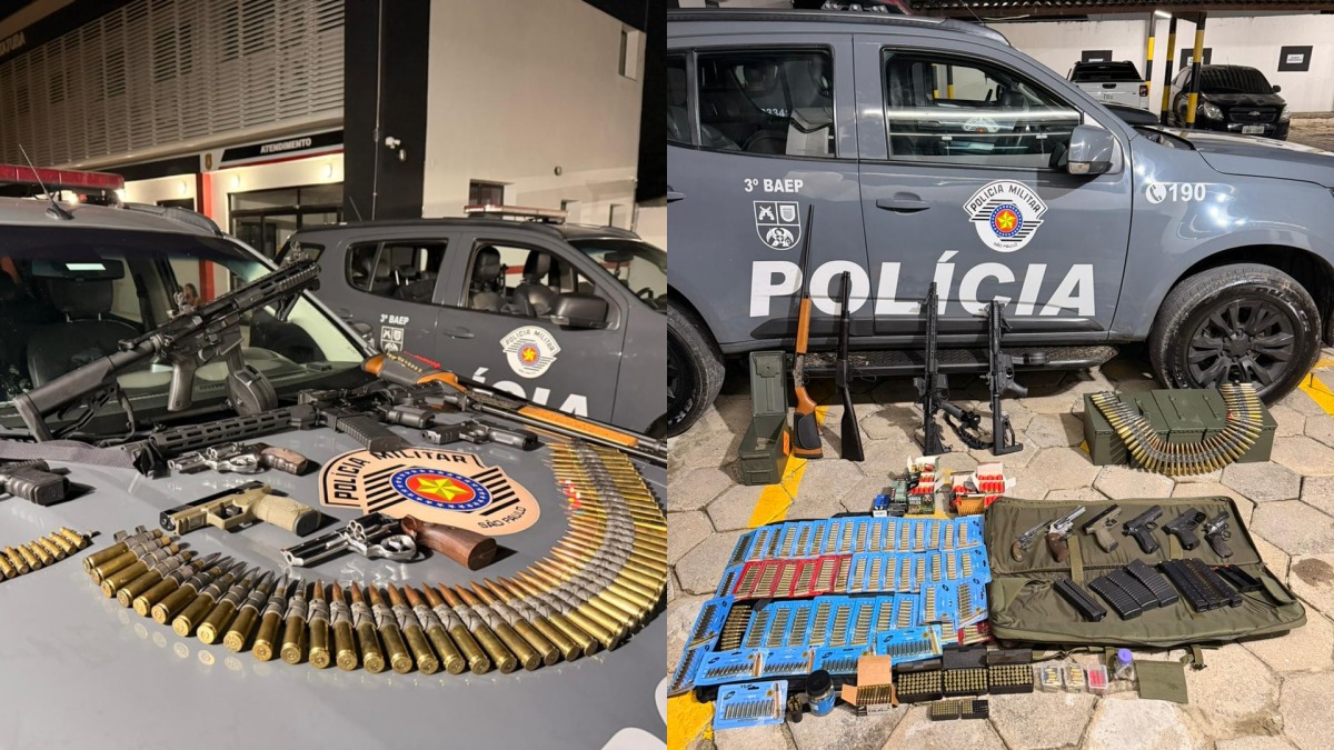Homem é preso com arsenal de guerra em pousada de Caraguatatuba, no litoral de SP