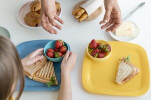 lanche crianças preparo