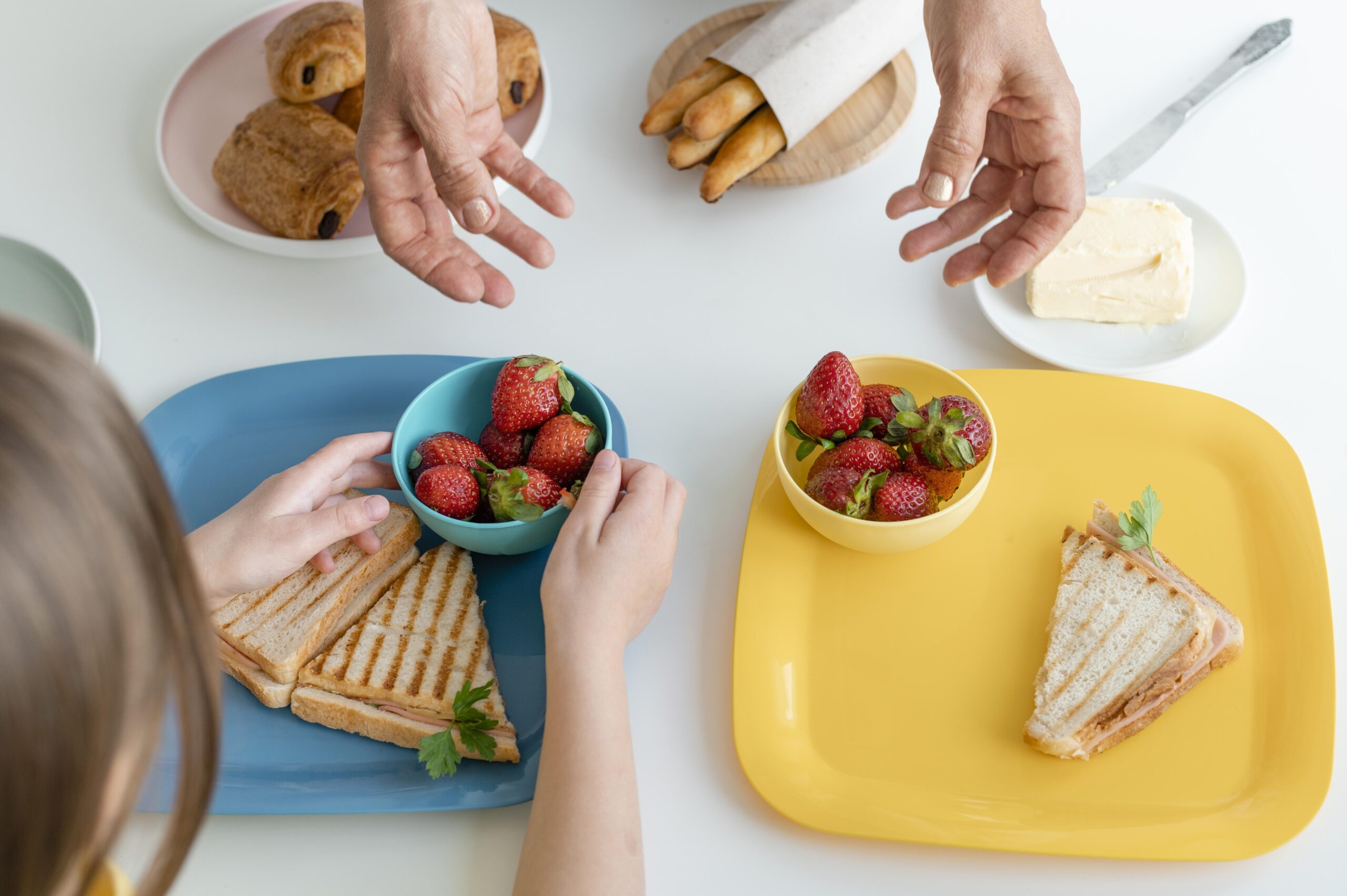 lanche crianças preparo