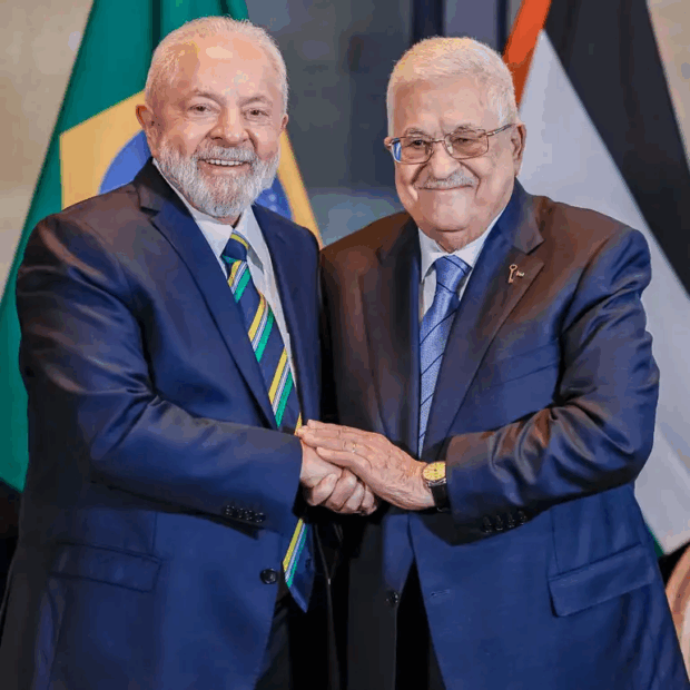 mahmoud abbas e lula