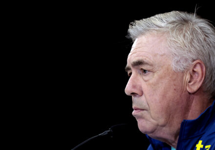 técnico da seleção carlo ancelotti durante entrevista coletiv