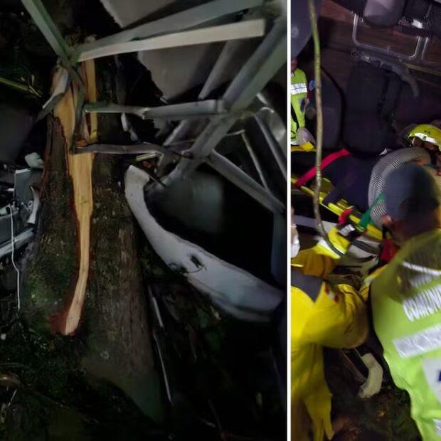 em santa catarina três pessoas morrem e 13 ficam feridas após ônibus cair em ribanceira